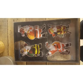 Mikulásos Sütikiszúró Szett 4 db-os